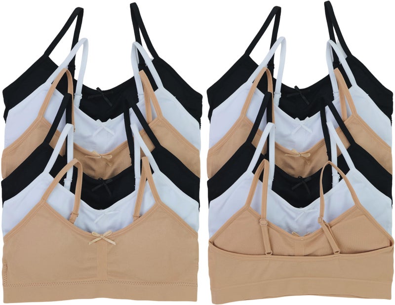 ToBeInStyle Girlsâ€™ Basic Pack of 6 Training Bras - Assorted - L/XL - Image 2